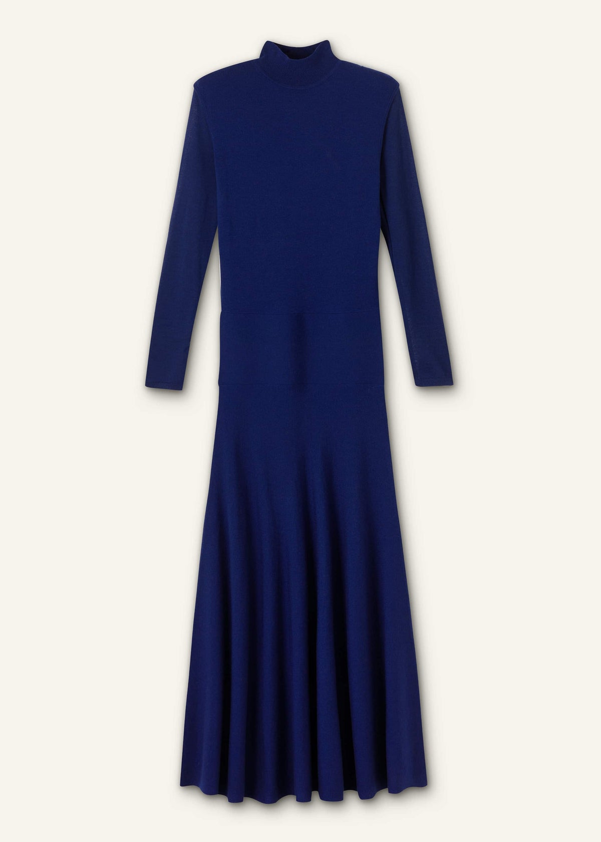Blue High Neck Knit Maxi Dress + Layering Top | ME+EM