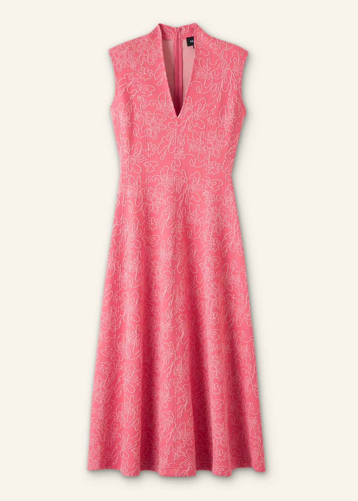 Pink Panelled Fit + Flare Maxi Dress | ME+ME | ME+EM