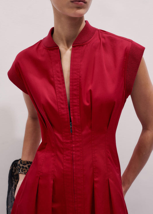 Red Sporty Smart Midi Dress | ME+EM
