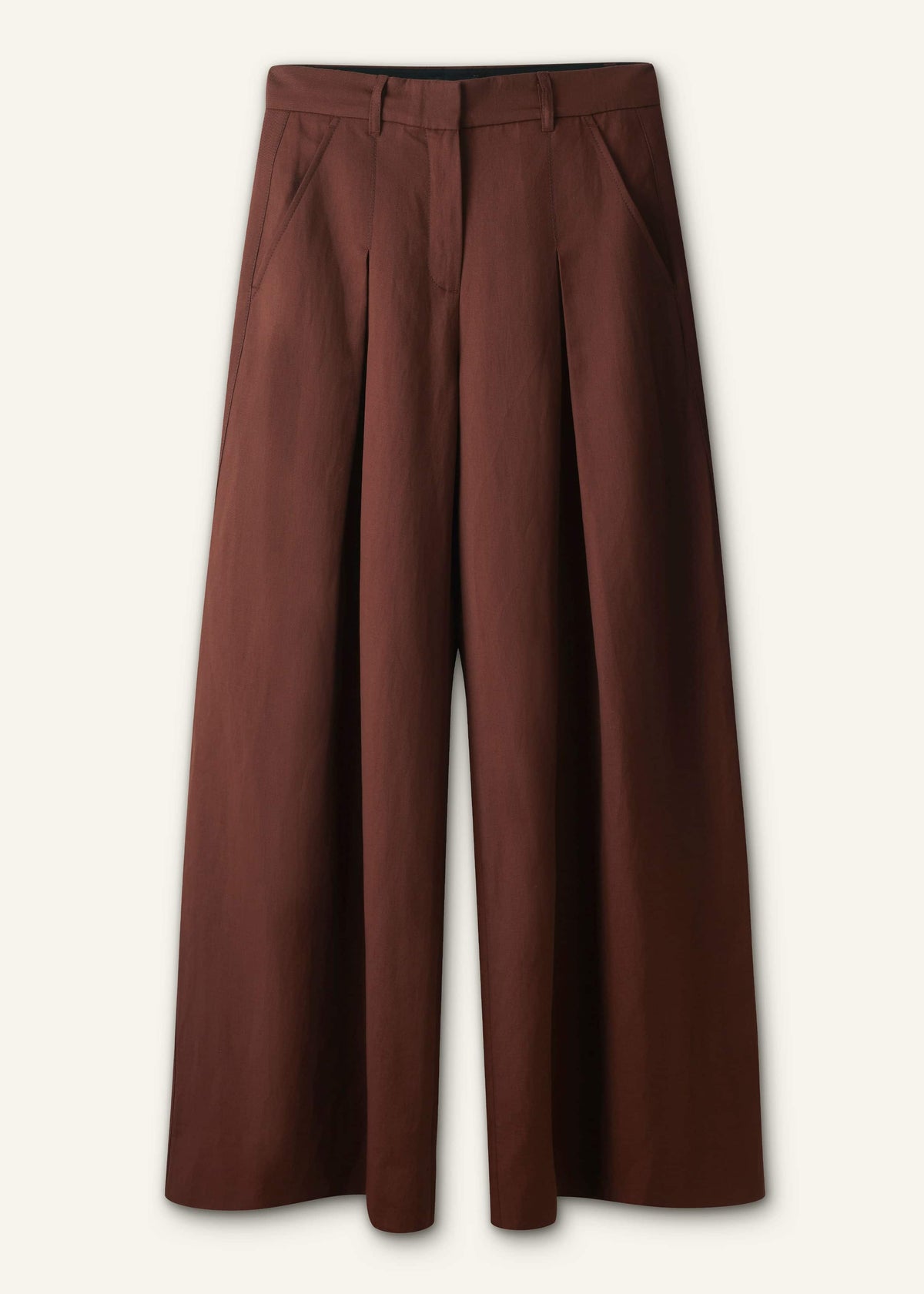 Cinnamon Brown Very Wide-Leg Pant | ME+EM