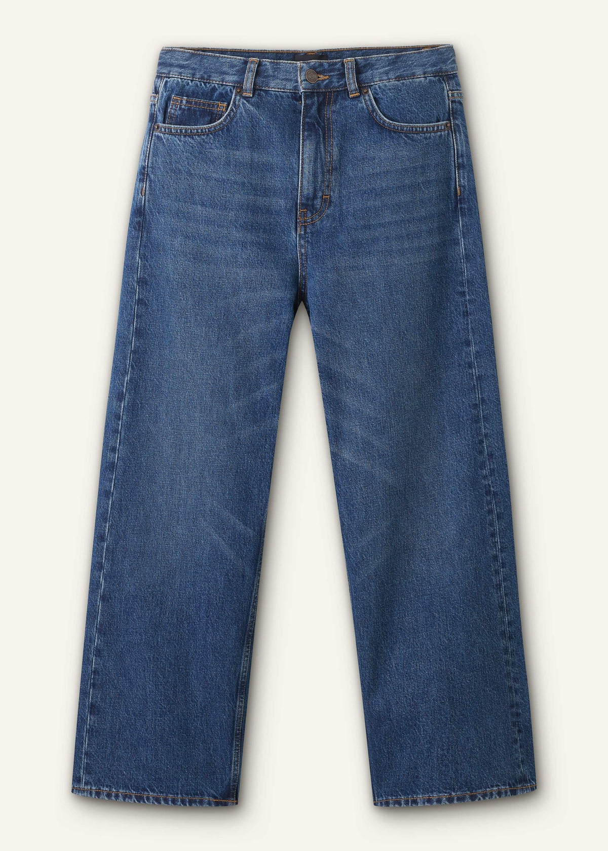 Dark Blue Straight Crop Jean | ME+EM