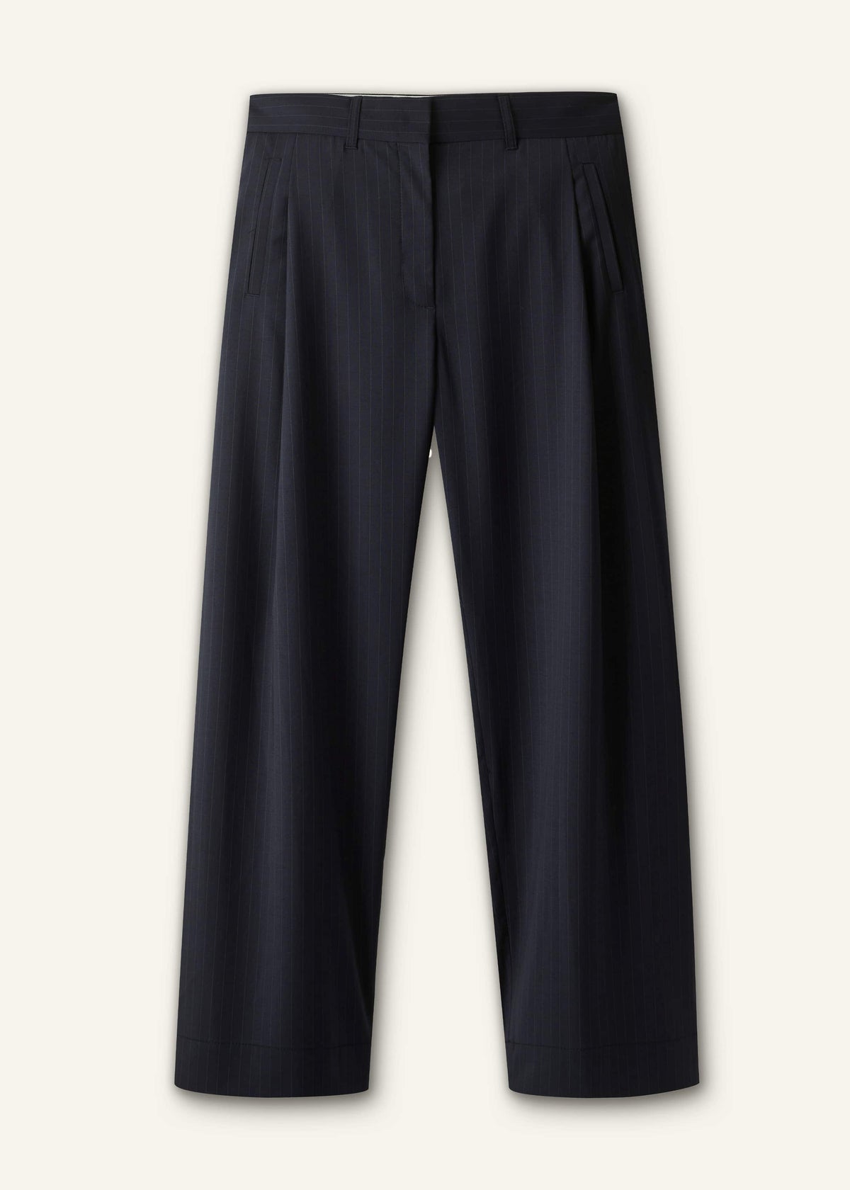 Navy Pinstripe Clever Pant | ME+EM