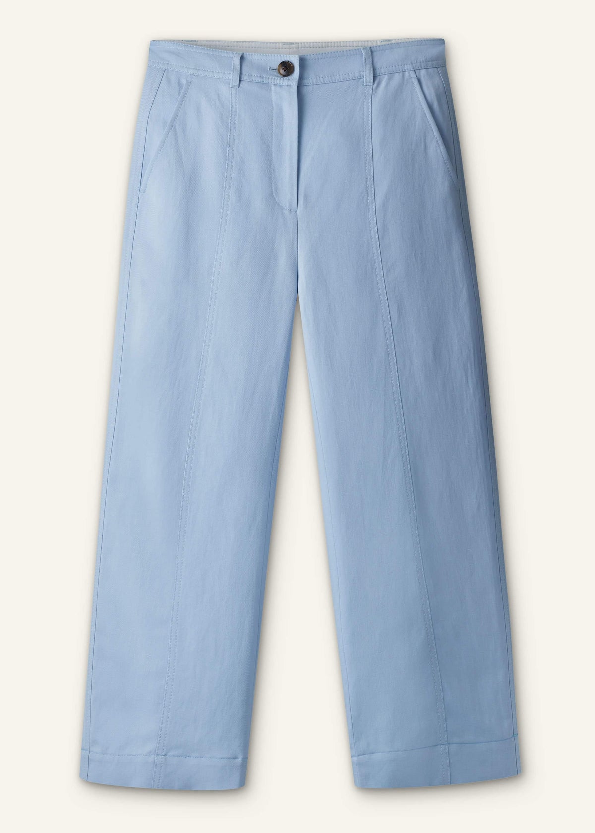 Blue Straight Crop Pant | ME+EM