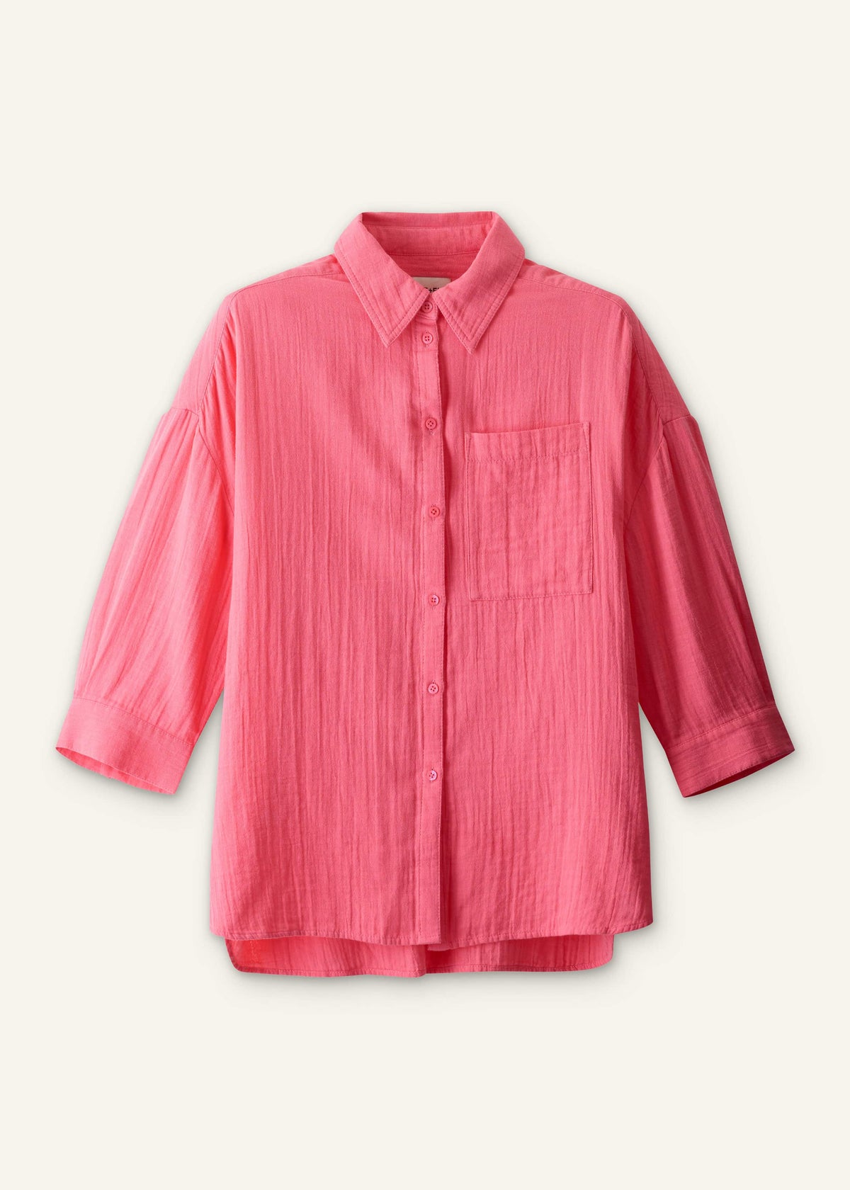 Pink Cheesecloth Relaxed Shirt | ME+EM