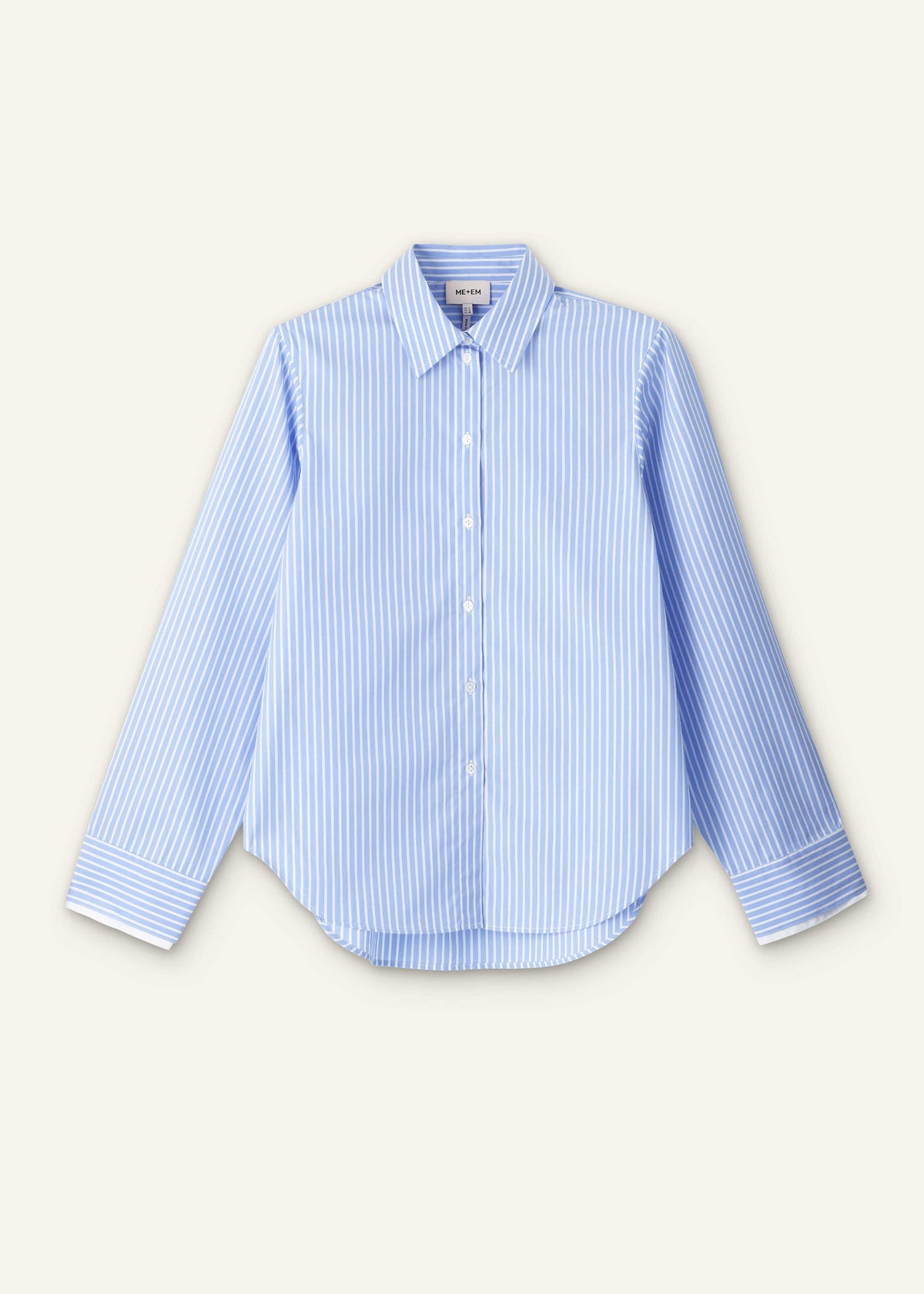 Blue Double Cuff Relaxed Forever Shirt | ME+EM