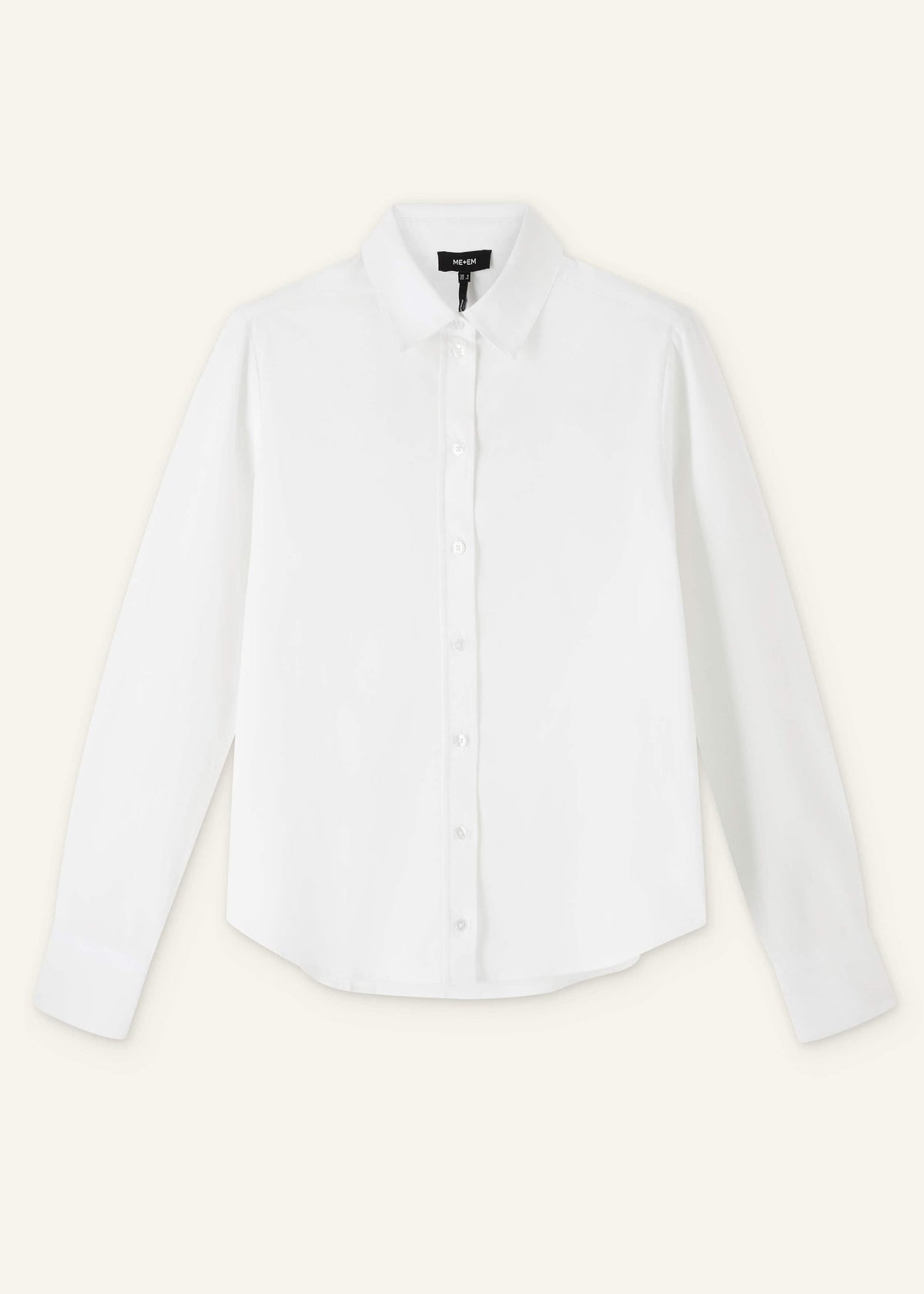 White Travel Layering Shirt | ME+EM