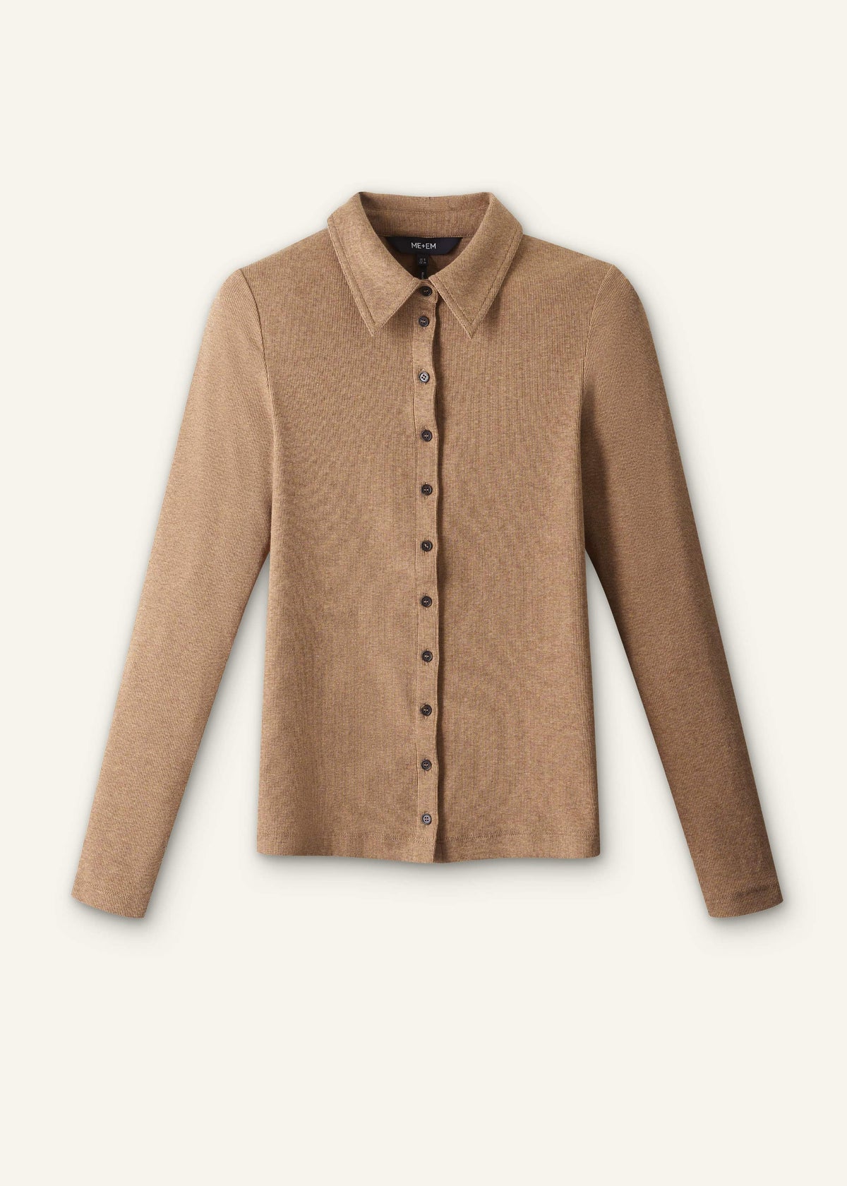 Brown Ultimate Rib Shirt | ME+EM