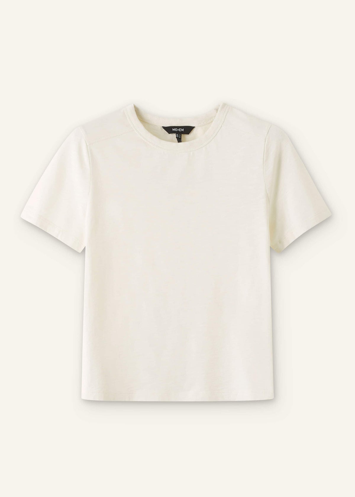 Cream Warm Touch Tee | ME+EM