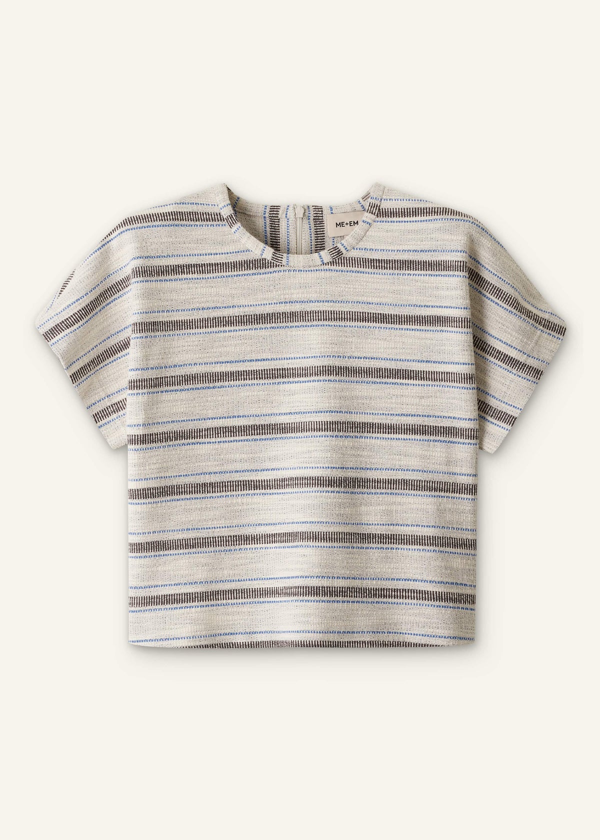 Cream Stripe Tee | ME+EM