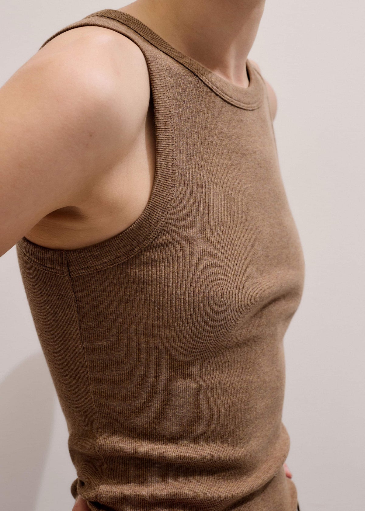 Camel Brown Ultimate Crew Neck Tank | ME+EM