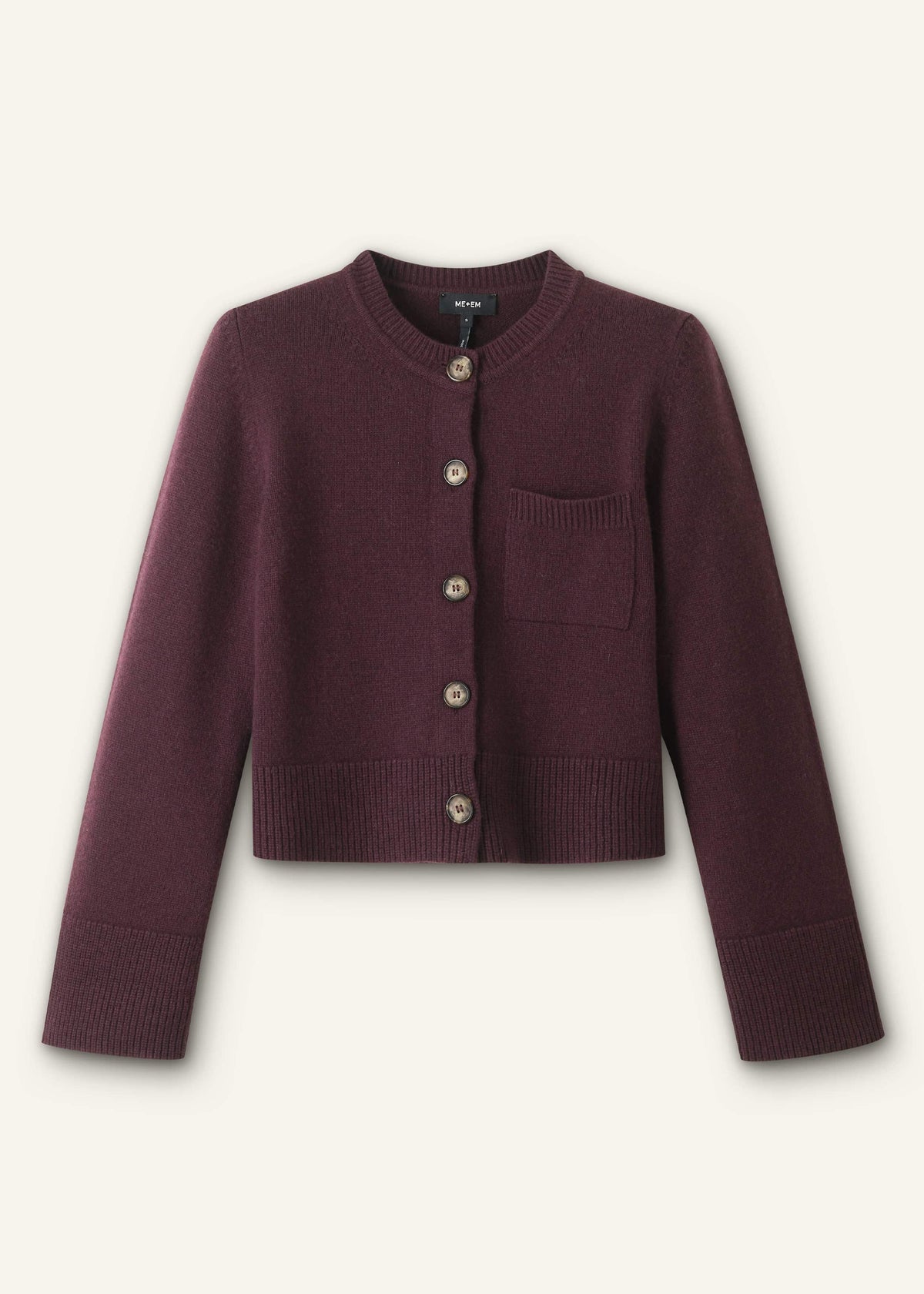 Red Button-Through Straight Cardigan | ME+EM