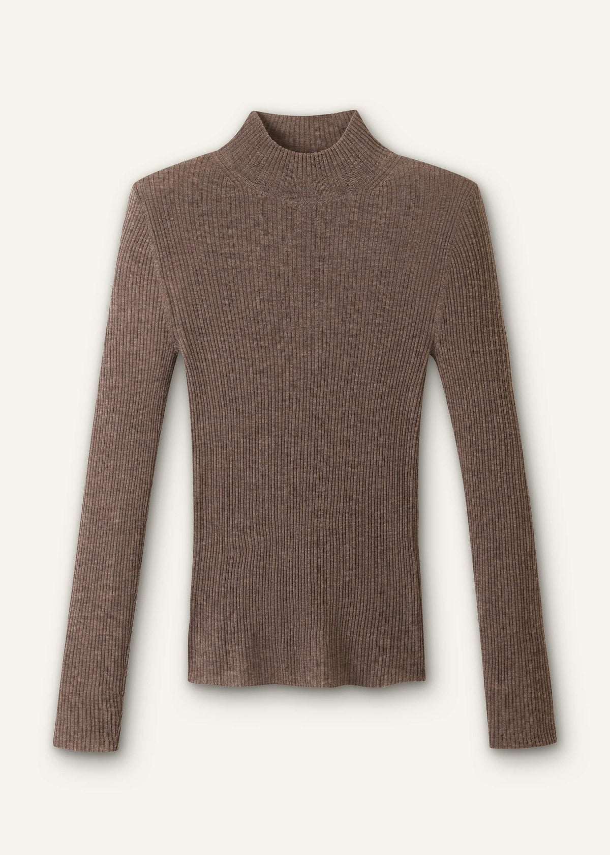 Brown Barely There Slim Layering Sweater | ME+EM