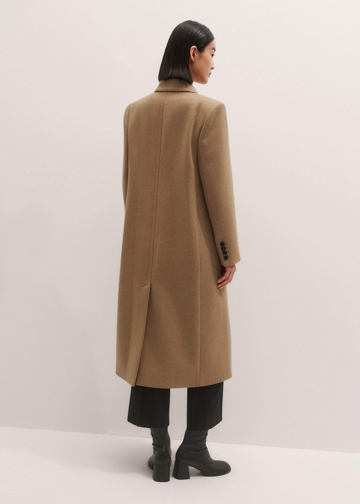 Brown Double-Breasted Coat | ME+EM