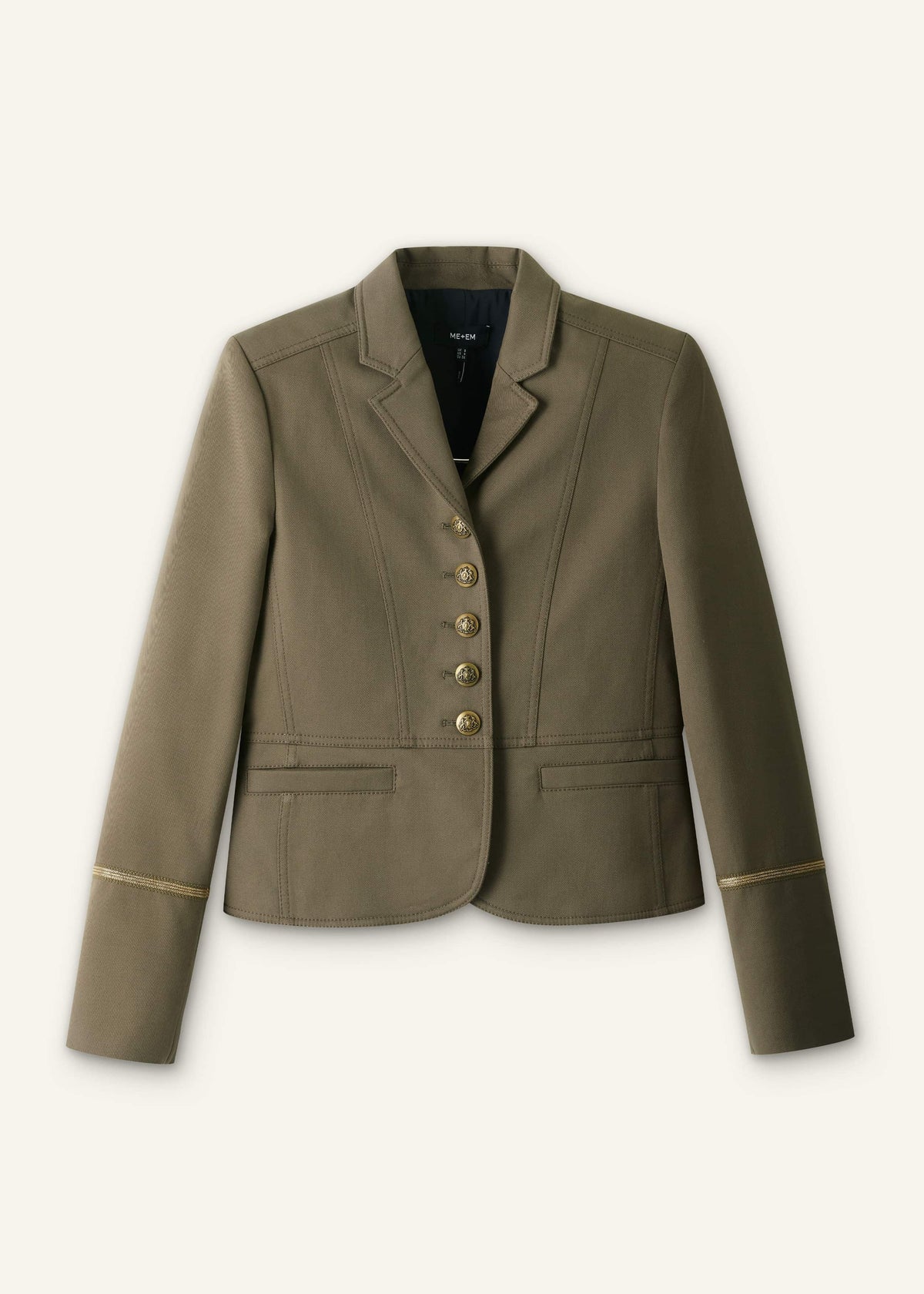 Khaki Wear With Everything Fitted Utility Jacket | ME+EM