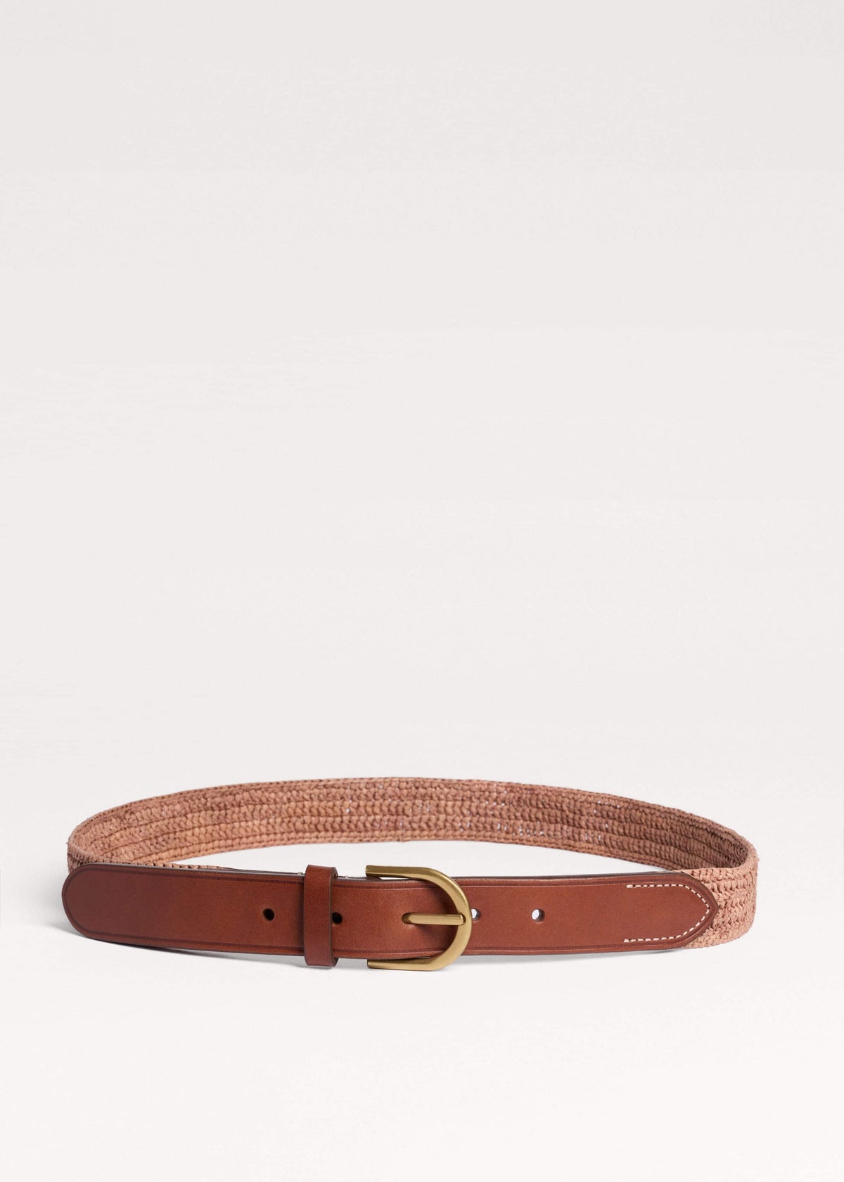 Pink Raffia Summer Belt | ME+EM