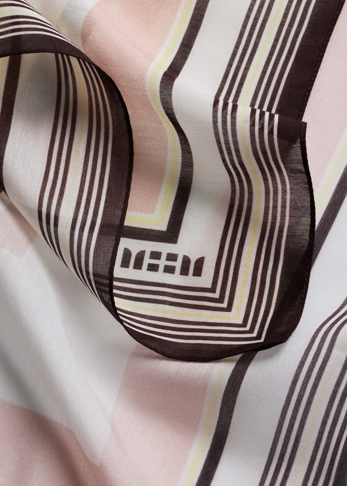 Pink Multi Stripe Border Scarf | ME+EM