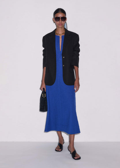 Blue Fit + Flare Maxi Dress | ME+EM