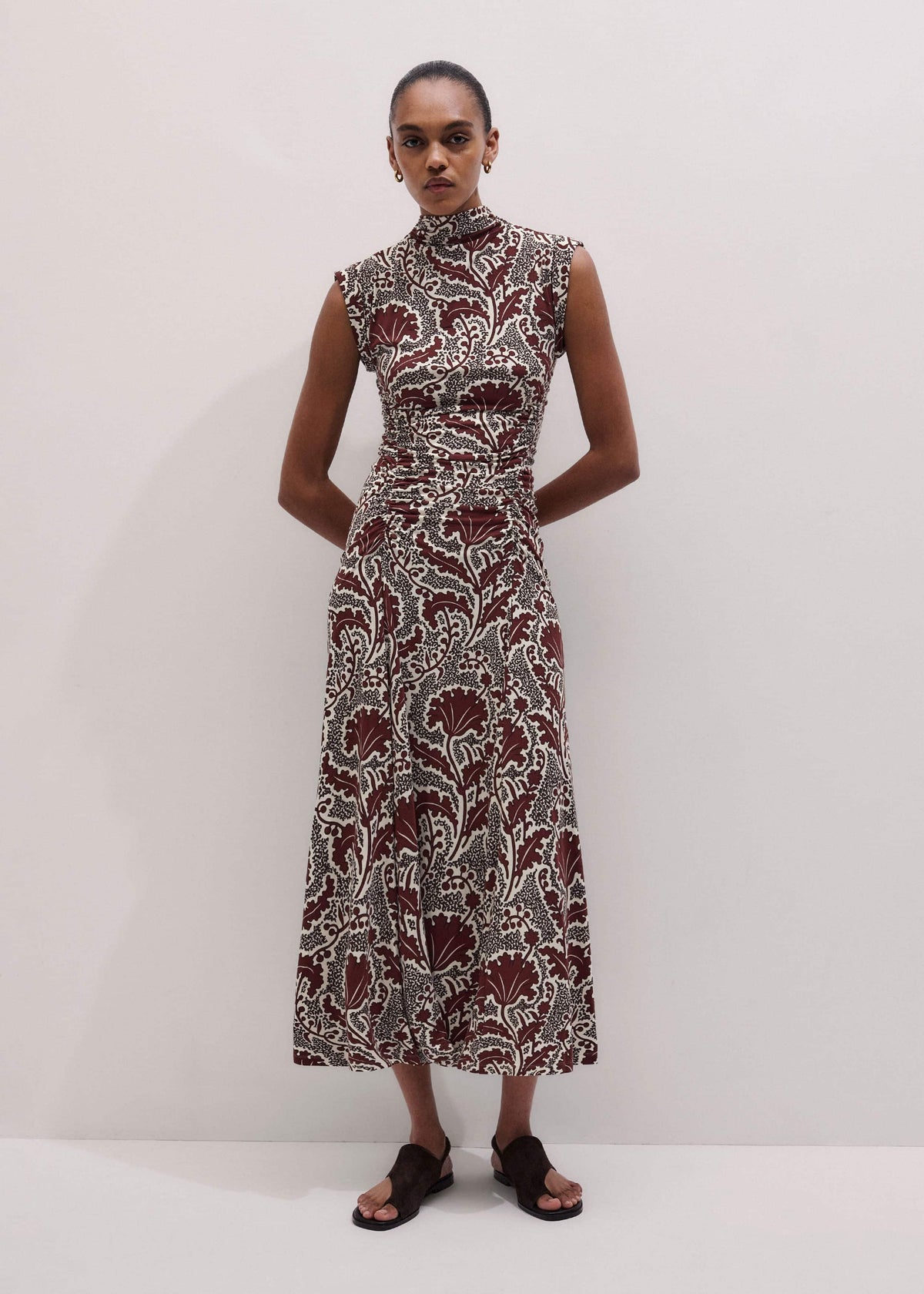 Cinnamon Rising Wildflowers Print Fit + Flare Maxi Dress | ME+EM