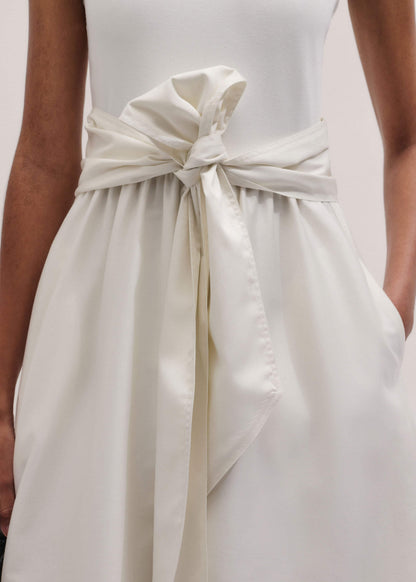 Cream Fit + Flare Maxi Dress | ME+EM