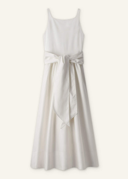 Cream Fit + Flare Maxi Dress | ME+EM