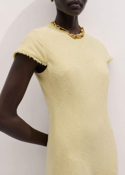 Yellow Bias Cut Maxi Dress | ME+EM