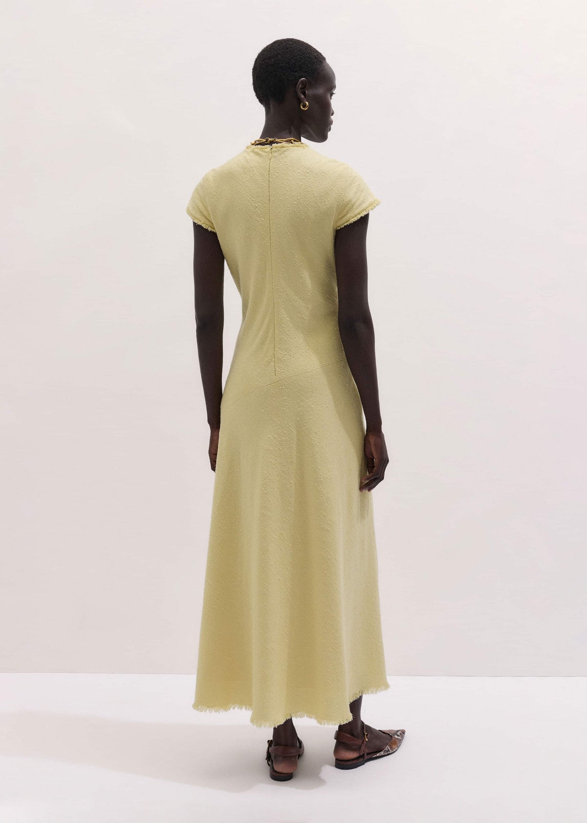 Yellow Bias Cut Maxi Dress | ME+EM