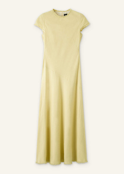 Yellow Bias Cut Maxi Dress | ME+EM
