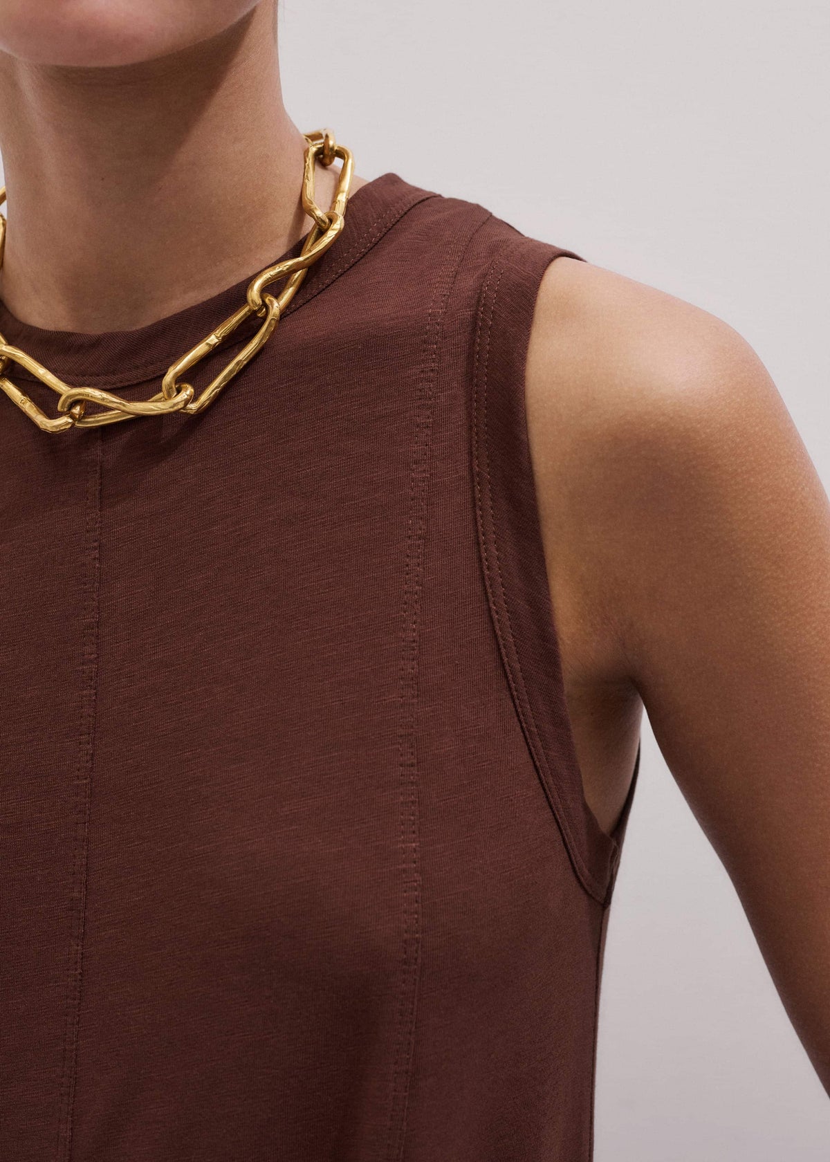 Cinnamon Brown Maxi Swing Dress | ME+EM