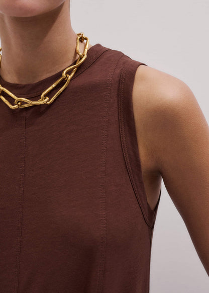 Cinnamon Brown Maxi Swing Dress | ME+EM