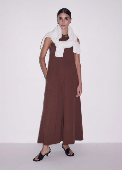 Cinnamon Brown Maxi Swing Dress | ME+EM