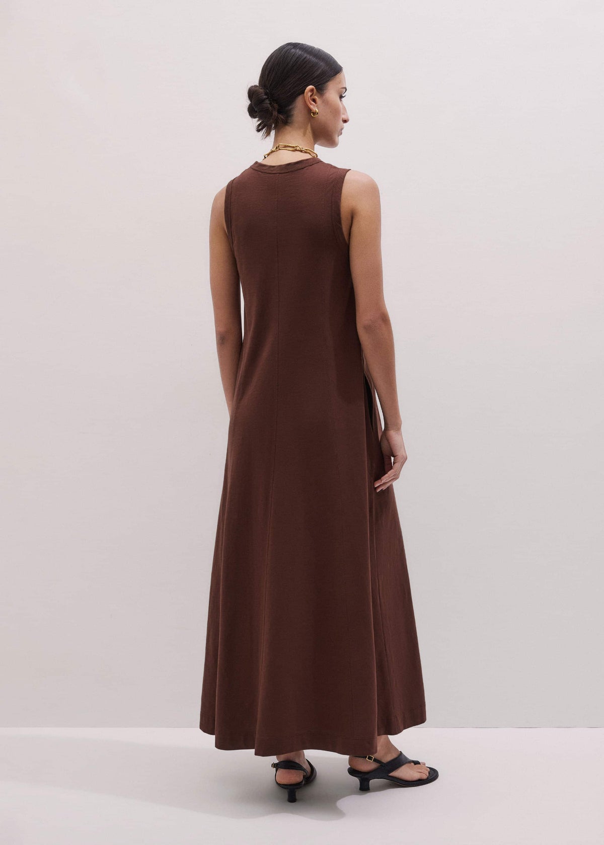 Cinnamon Brown Maxi Swing Dress | ME+EM