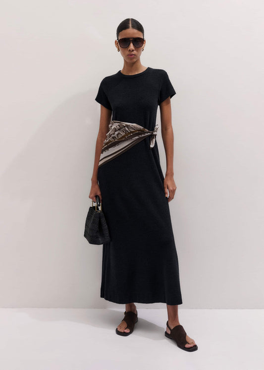 Black A-Line Maxi Tee Dress | ME+EM
