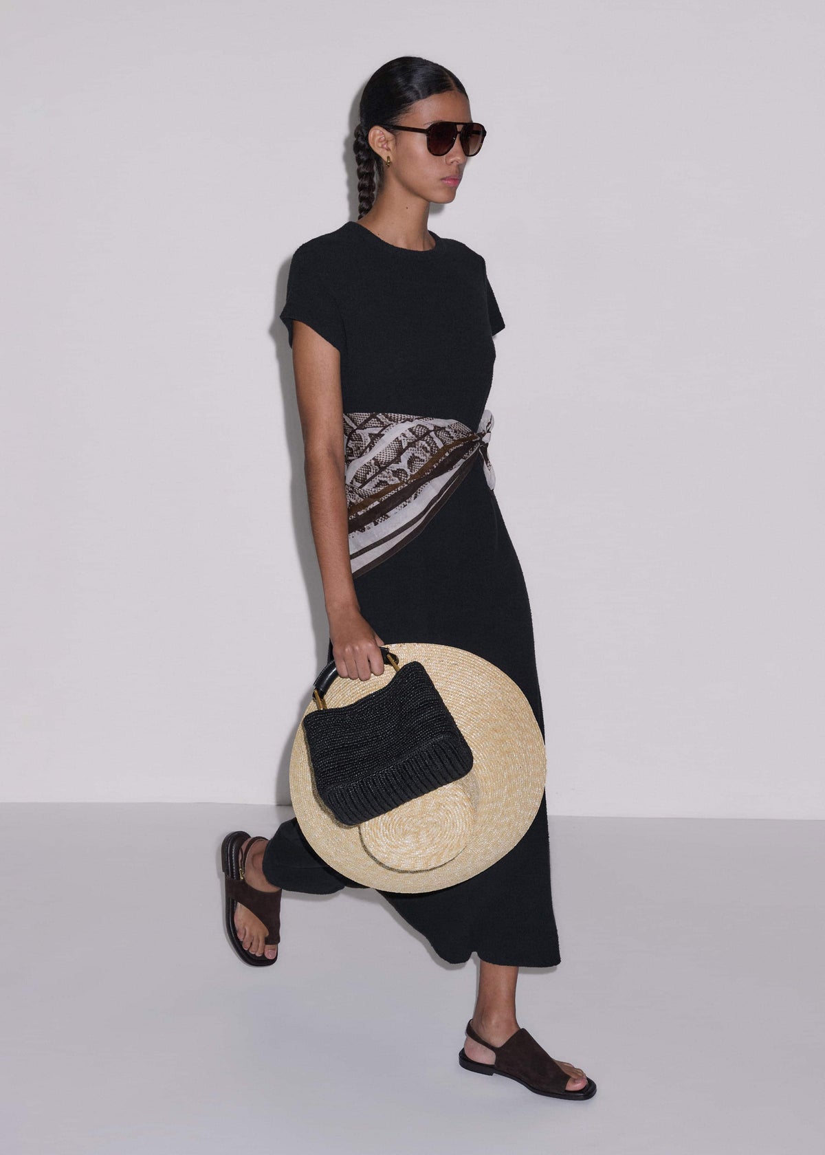 Black A-Line Maxi Tee Dress | ME+EM