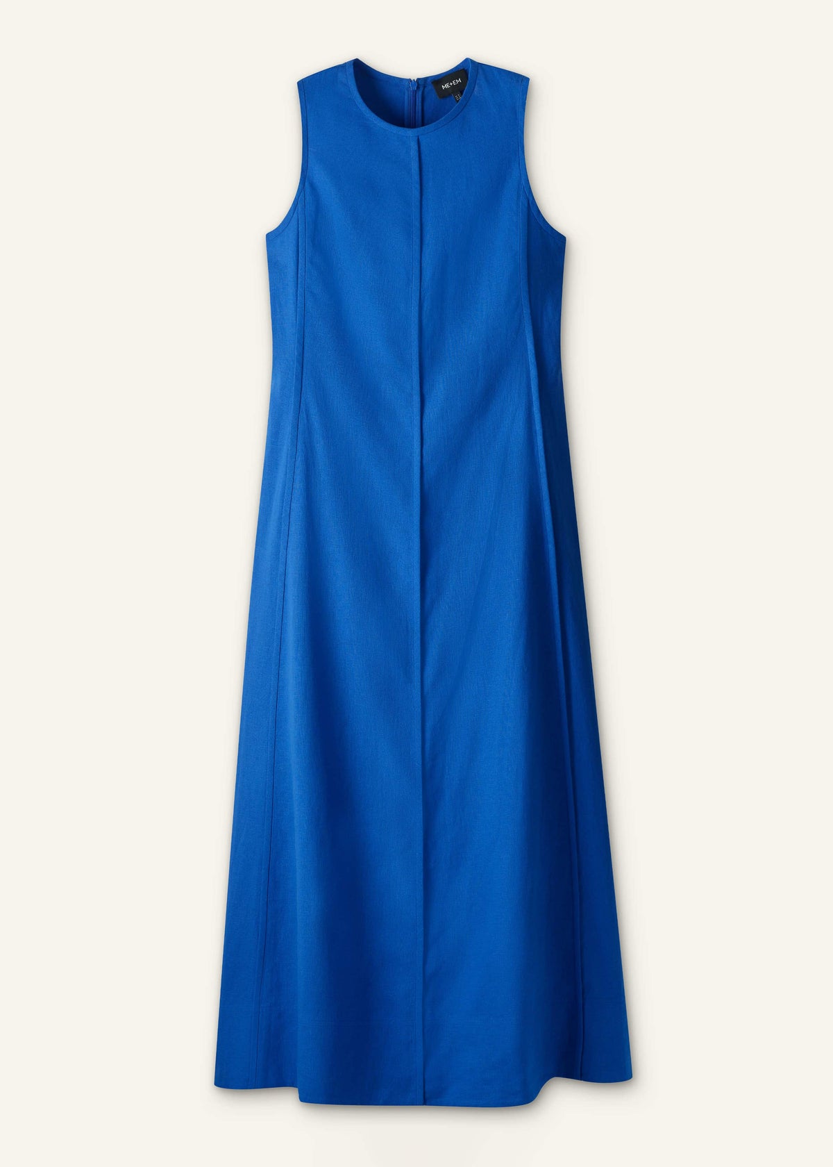 Blue Crease-Less Linen Effortless Maxi Dress | ME+EM
