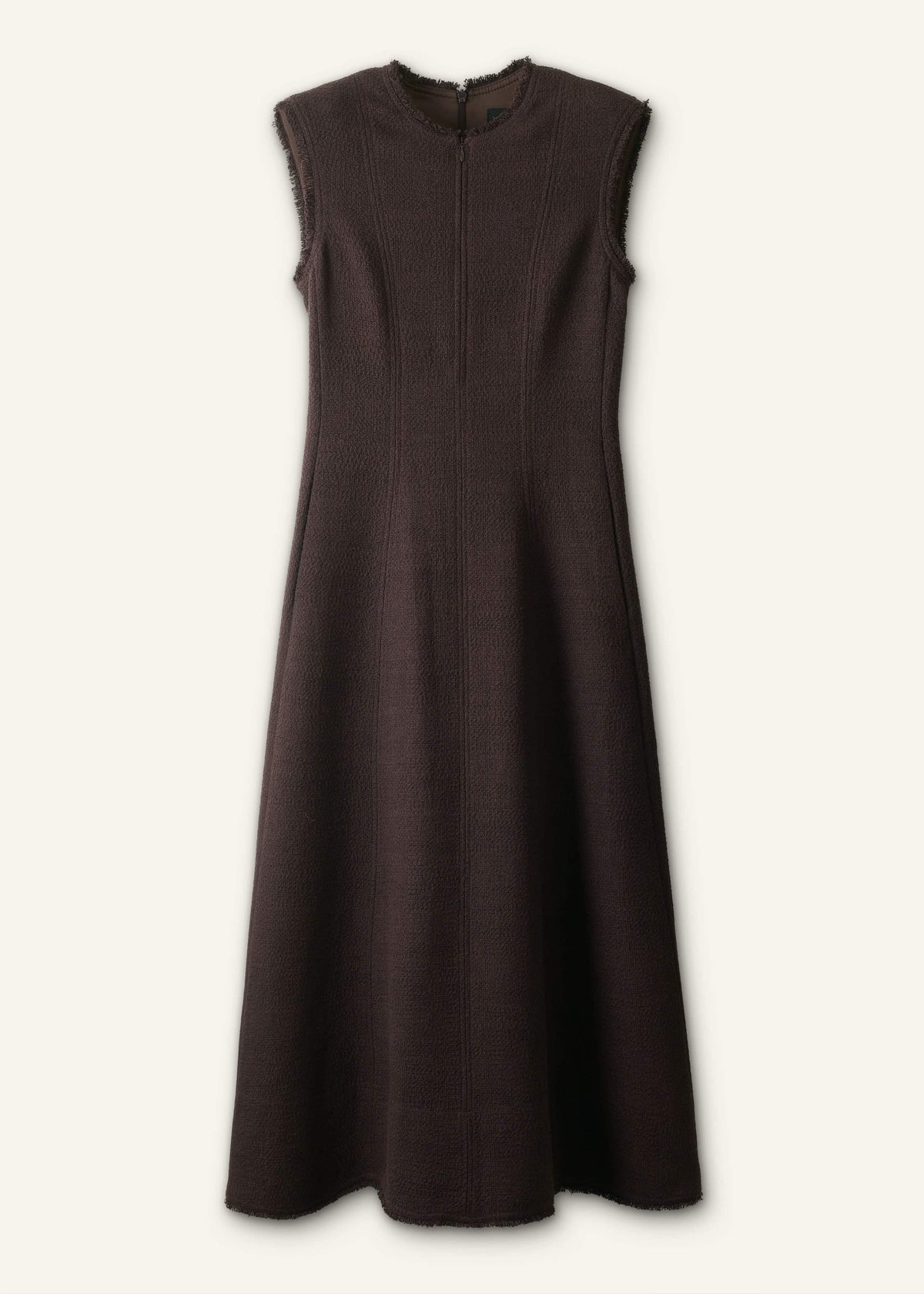 Brown Desk-To-Dinner Fit And Flare Maxi Dress | ME+EM