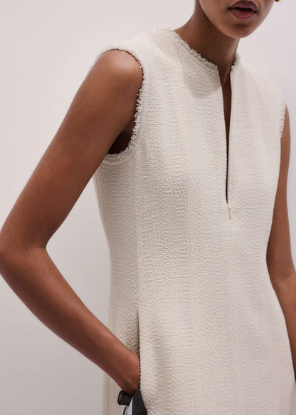 Cream Desk-To-Dinner Fit And Flare Maxi Dress | ME+EM