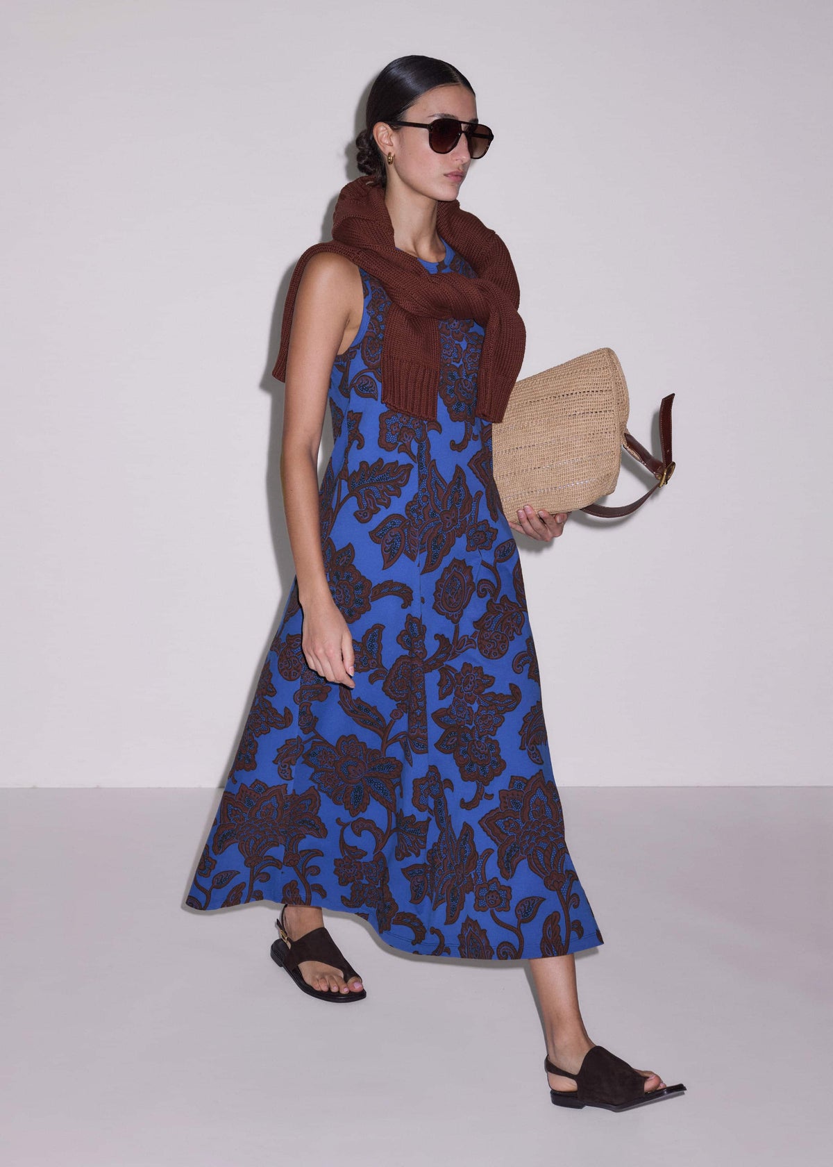 Blue Maxi Swing Dress | ME+EM