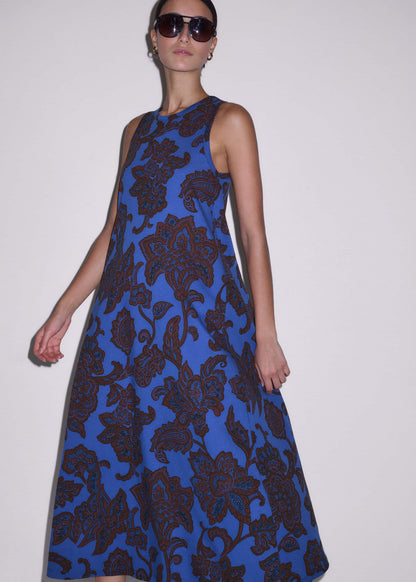 Blue Maxi Swing Dress | ME+EM