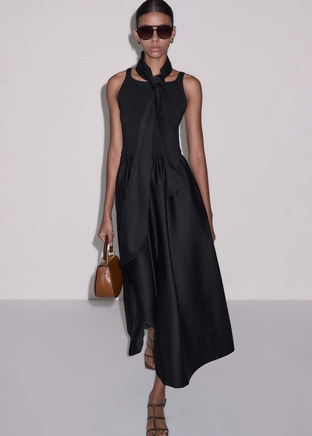 Black Fit + Flare Maxi Dress | ME+EM