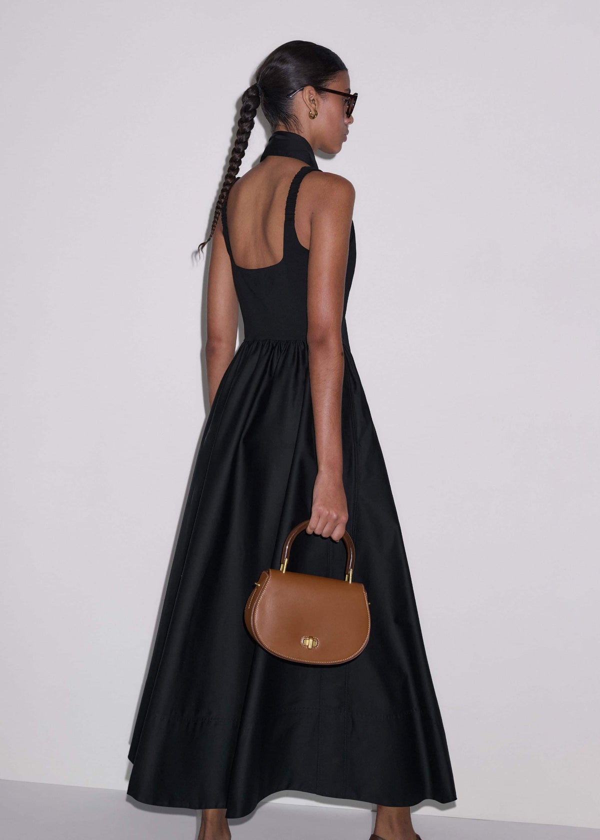 Black Fit + Flare Maxi Dress | ME+EM