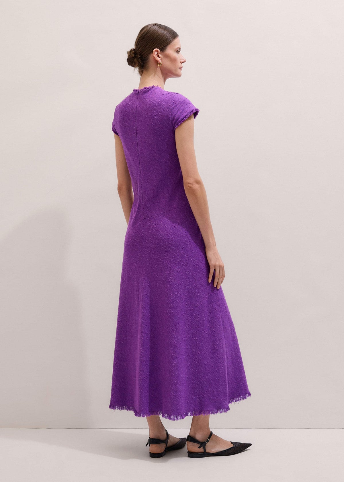 Purple Bias Cut AM-PM Maxi Dress | ME+EM