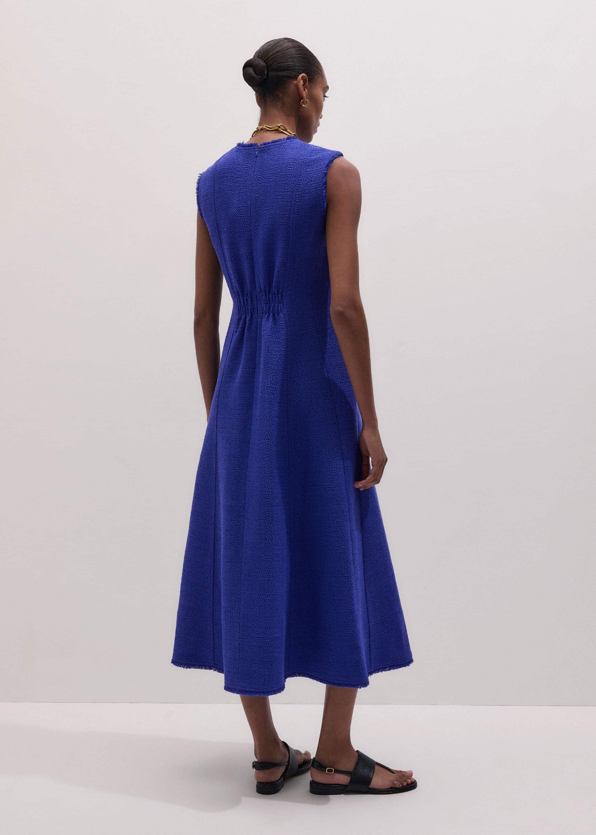 Blue Desk-To-Dinner Fit And Flare Maxi Dress | ME+EM