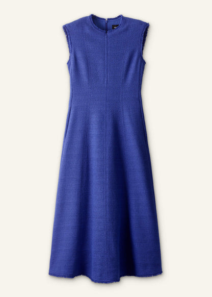 Blue Desk-To-Dinner Fit And Flare Maxi Dress | ME+EM