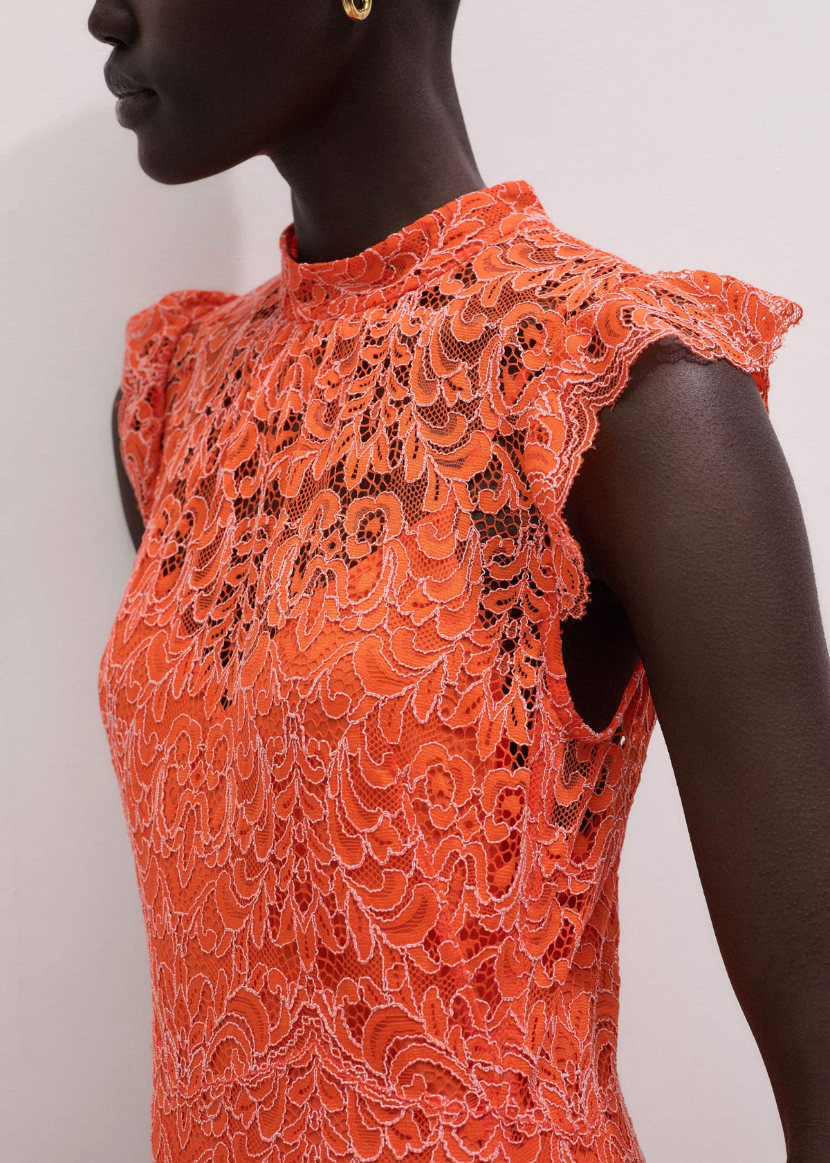 Orange Two Tone Full Length Dress | ME+EM