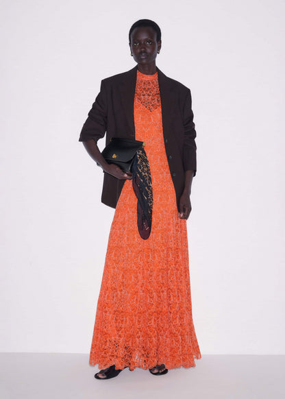 Orange Two Tone Full Length Dress | ME+EM