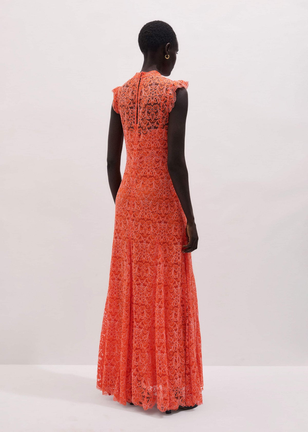 Orange Two Tone Full Length Dress | ME+EM