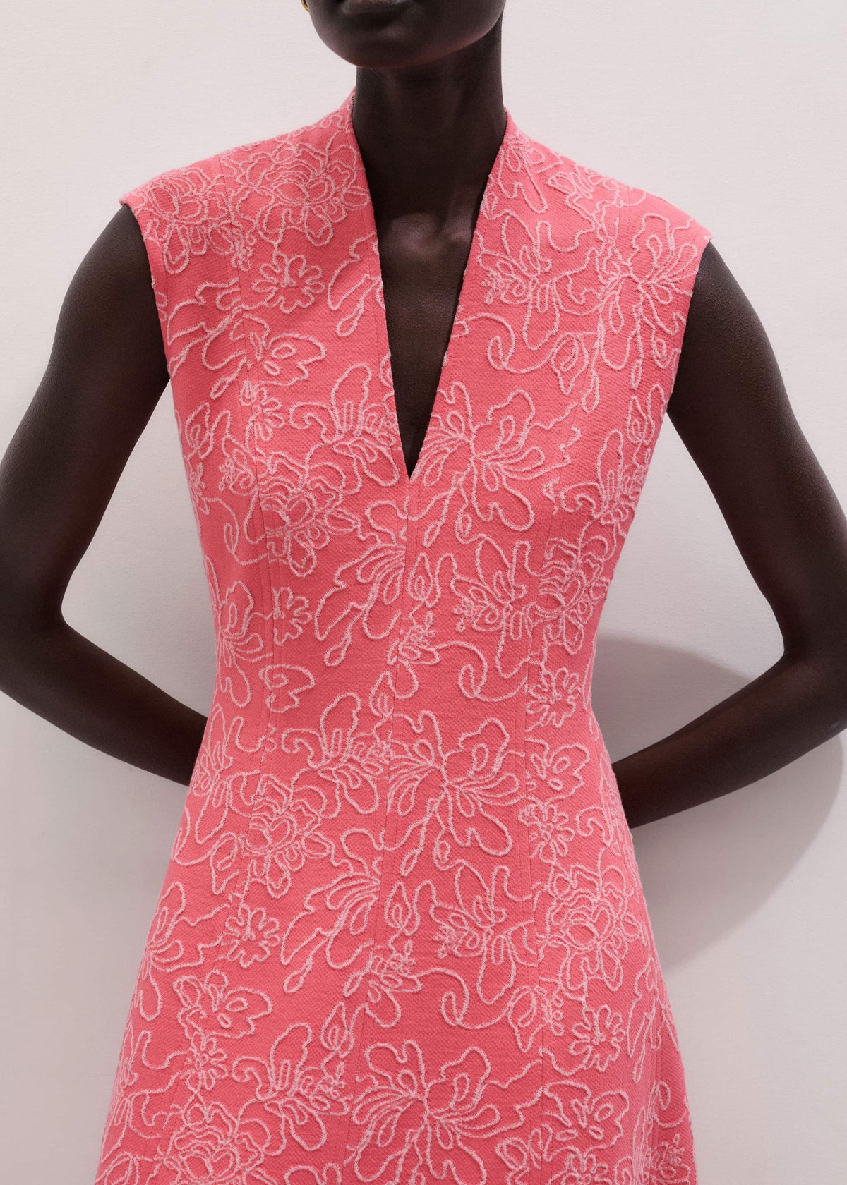 Pink Panelled Fit + Flare Maxi Dress | ME+ME | ME+EM