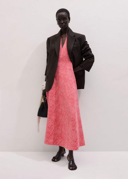 Pink Panelled Fit + Flare Maxi Dress | ME+ME | ME+EM