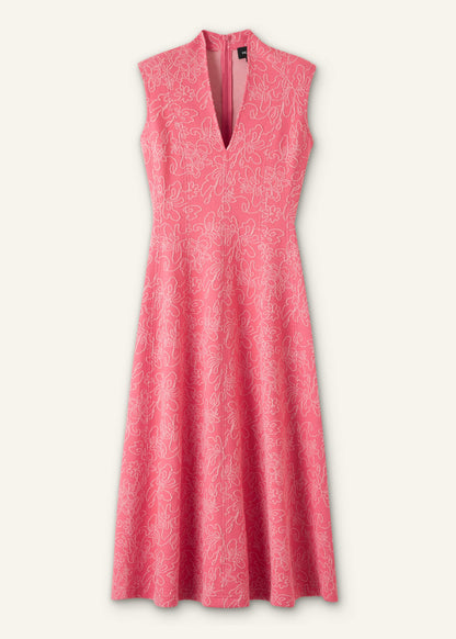 Pink Panelled Fit + Flare Maxi Dress | ME+ME | ME+EM