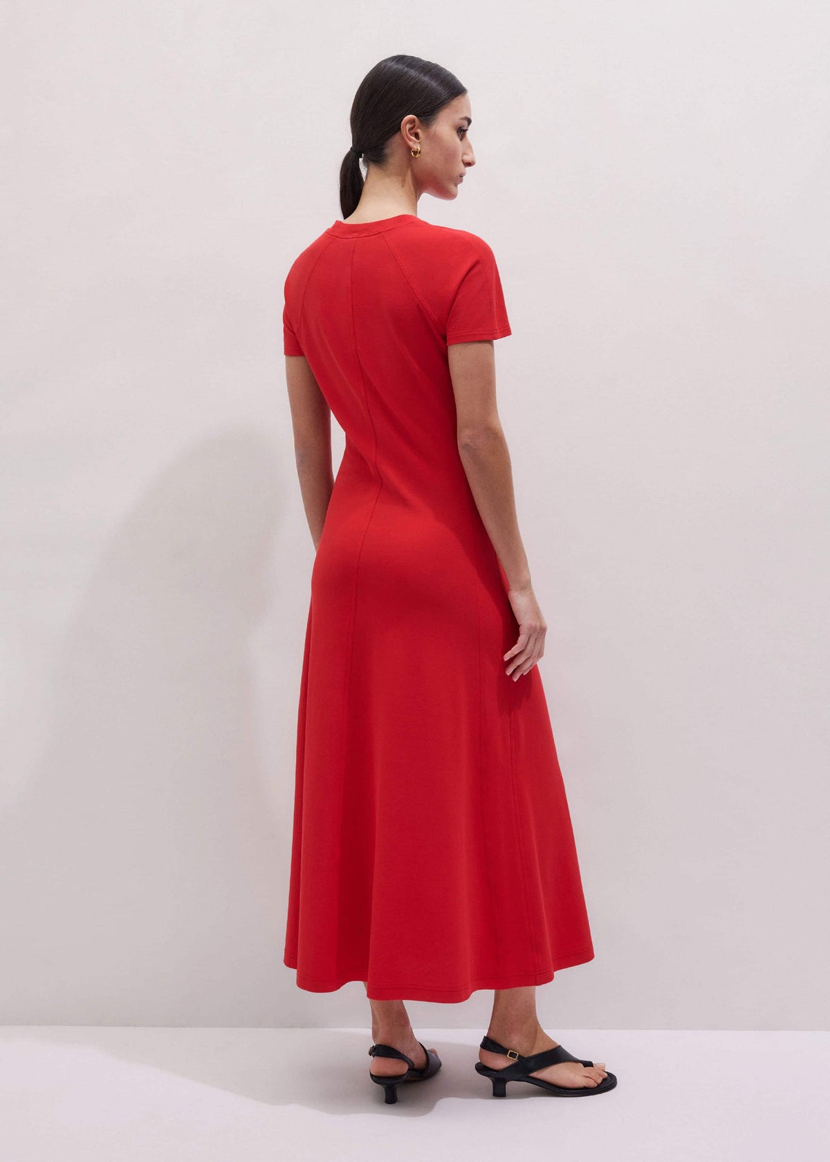 Red Raglan Sleeve Maxi Dress | ME+EM